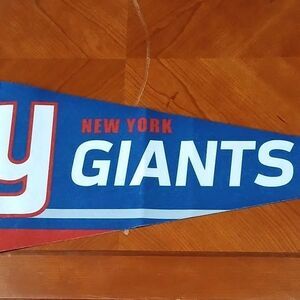New York Giants Pennant 12"x30". Team Colors.